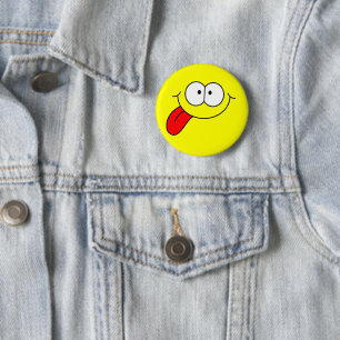 Happy Face 6 Cm Round Badge