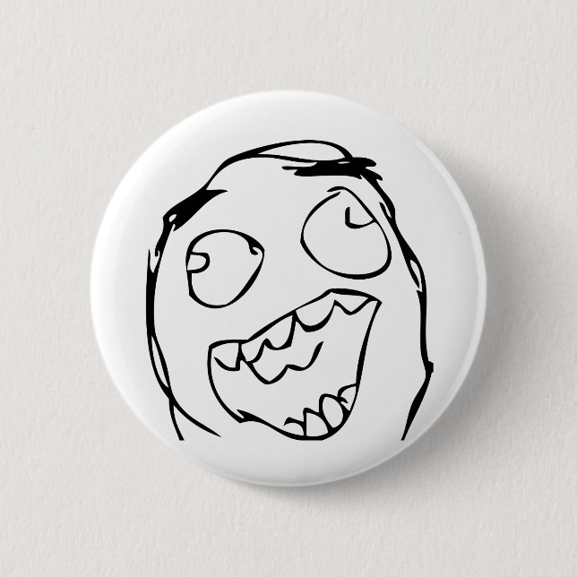 Happy Face 6 Cm Round Badge (Front)