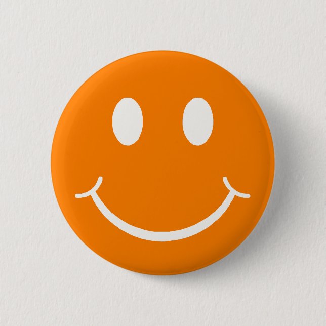 Happy Face 6 Cm Round Badge (Front)