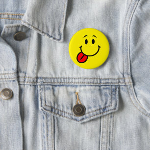 Happy Face 6 Cm Round Badge