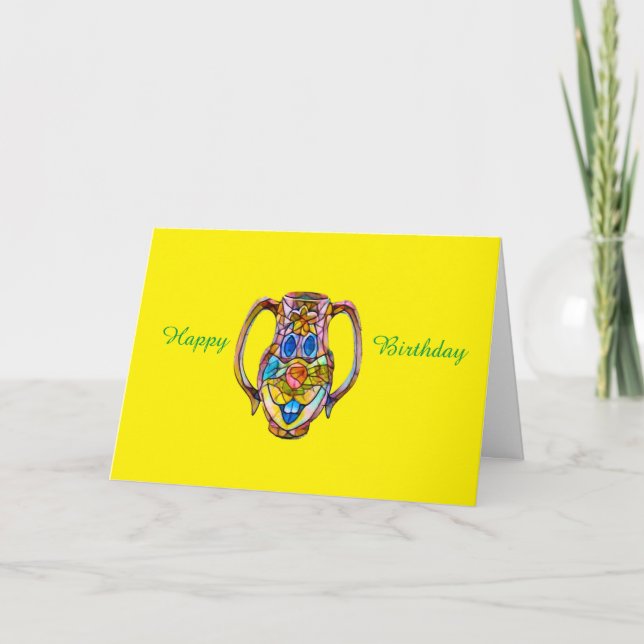 Happy Face Birthday Card (Front)