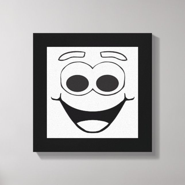 HAPPY FACE CANVAS PRINT (Front)