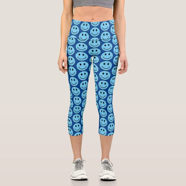 Happy Face Capri Leggings (Front)