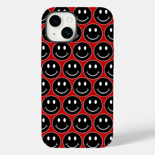 Happy Face Case-Mate iPhone Case (Back)