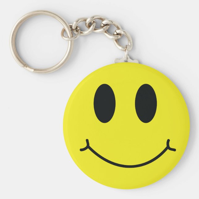 Happy Face Classic Key Ring (Front)
