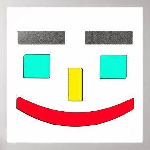 "Happy Face" Cute Design. Buy Now Poster