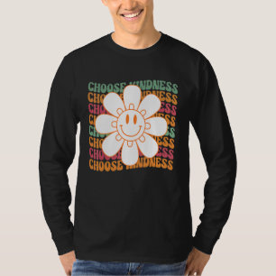 Happy Face Daisy Flower Choose Kindness Men Women  T-Shirt
