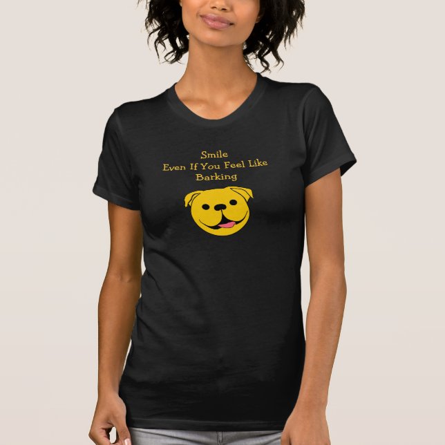 Happy Face Dog T-Shirt (Front)