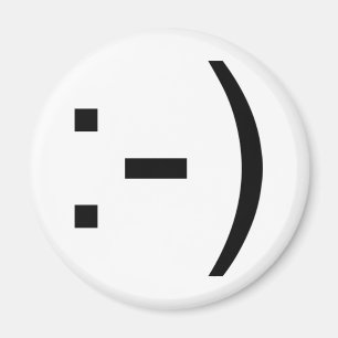 Happy face emoticon! magnet