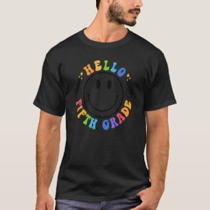 Happy Face Fifth Grade  Team 5th Grader Back To Sc T-Shirt