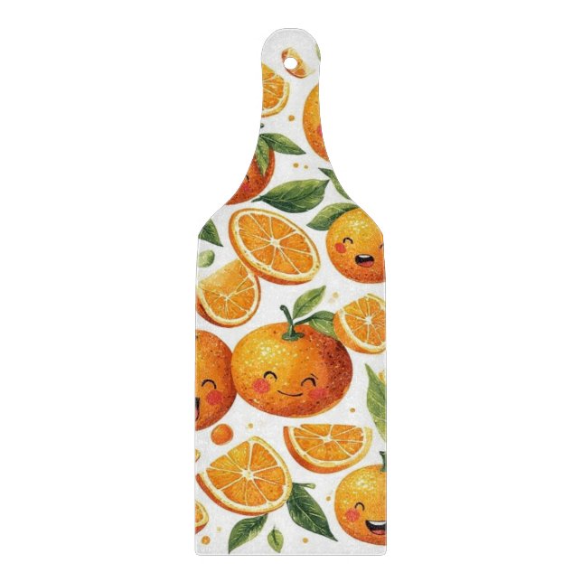 Happy Face Fruit  Cutting Board (Front)