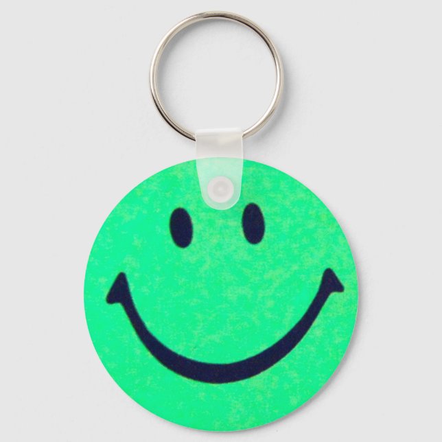 Happy face – Happiness – smiling face Key Ring (Front)
