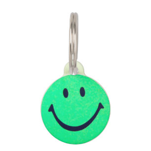 Happy face - Happiness smiling face Pet Tag