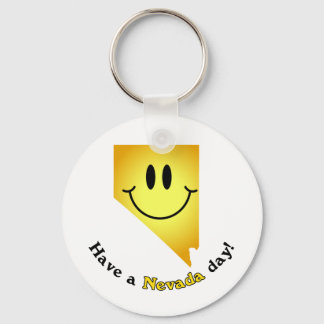 Happy Face - Have a Nevada Day! Key Ring