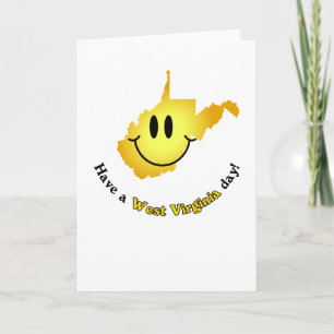 Happy Face - Have a West Virginia Day! Card
