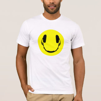 Happy Face Headphones T-Shirt