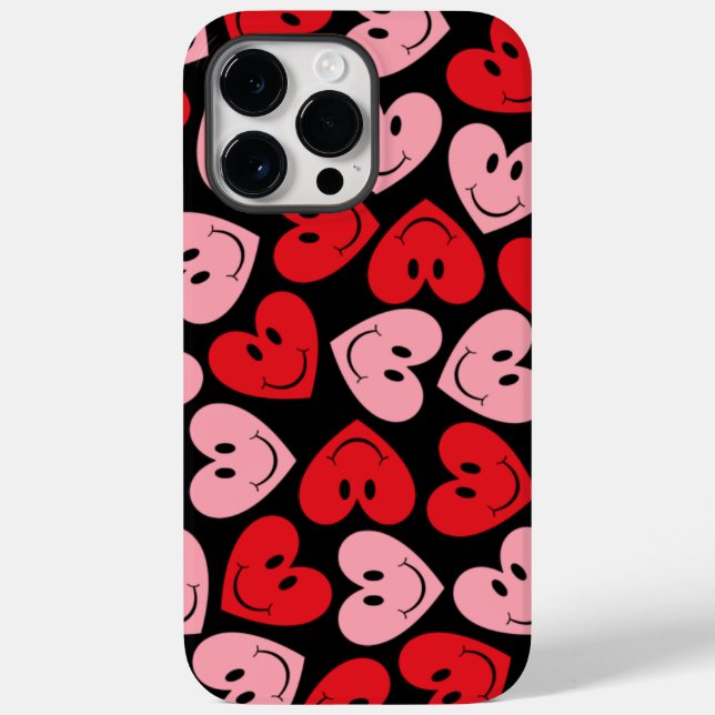 Happy Face Heart Case-Mate iPhone Case (Back)