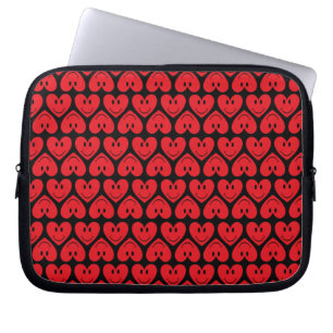Happy Face Heart Laptop Sleeve