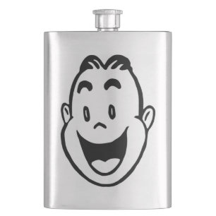 HAPPY FACE HIP FLASK