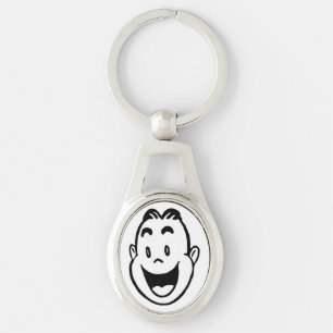 HAPPY FACE KEY RING