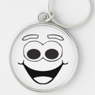 HAPPY FACE KEY RING