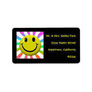 Happy Face Labels
