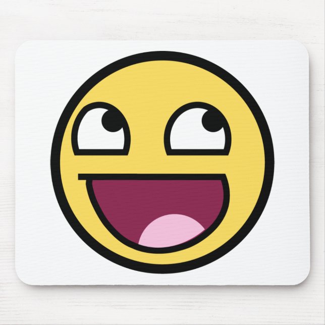 happy face mug mouse pad (Front)