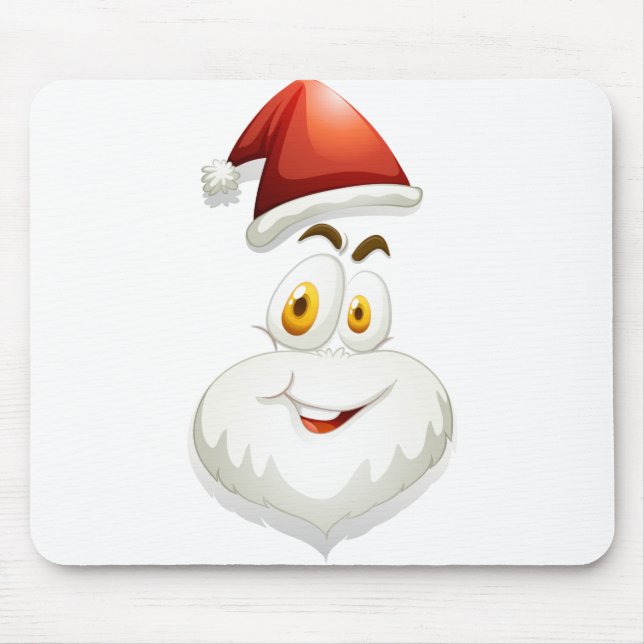 Happy face of Santa Mouse Pad (Front)