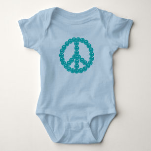 Happy Face Peace Baby Bodysuit