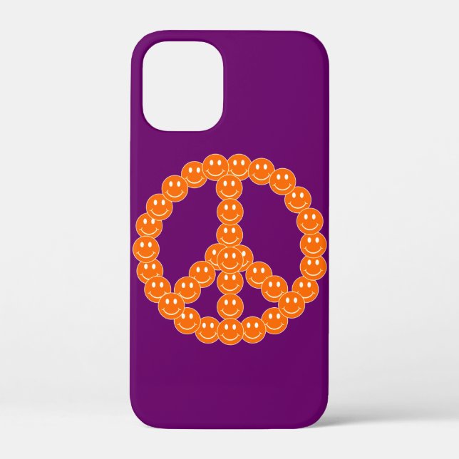 Happy Face Peace Case-Mate iPhone Case (Back)