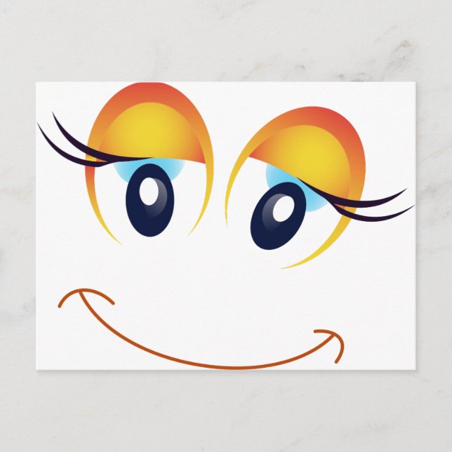 happy face postcard (Front)
