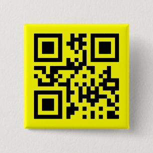 Happy Face -- QR Code 15 Cm Square Badge
