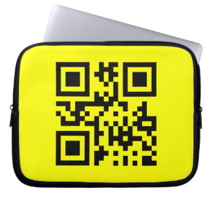 Happy Face -- QR Code Laptop Sleeve