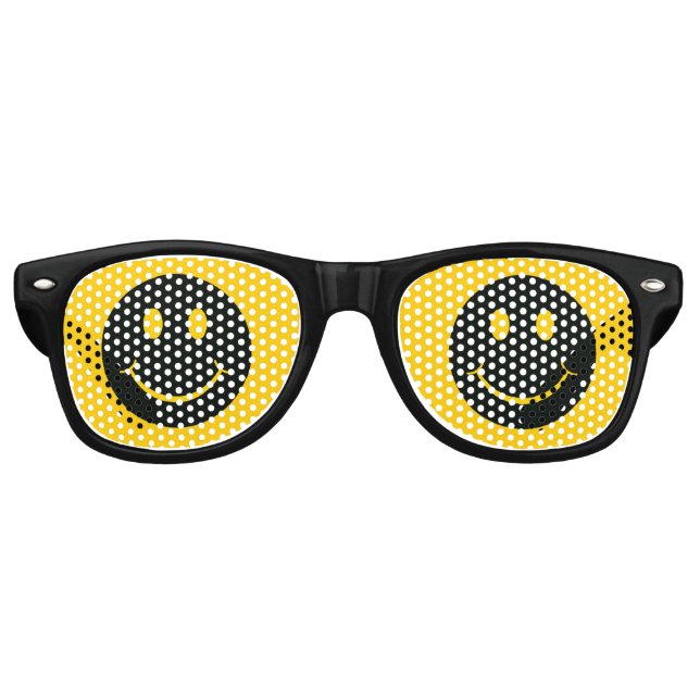 Happy Face Retro Sunglasses (Front)