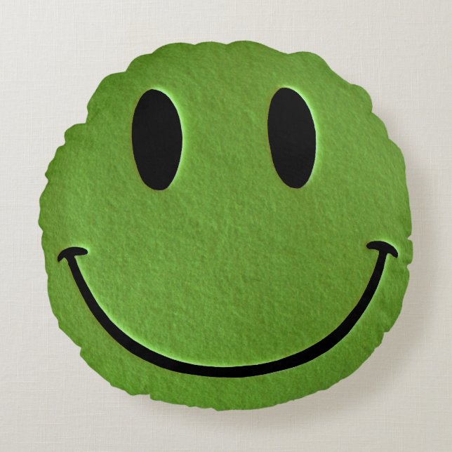 Happy Face Round Cushion (Front)