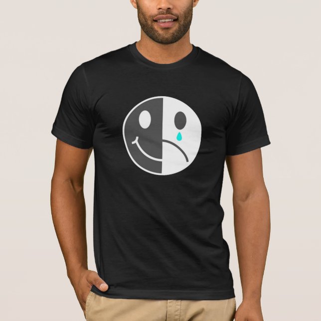 Happy Face Sad Face T-Shirt (Front)