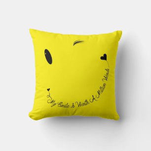 Happy Face Smile Cushion
