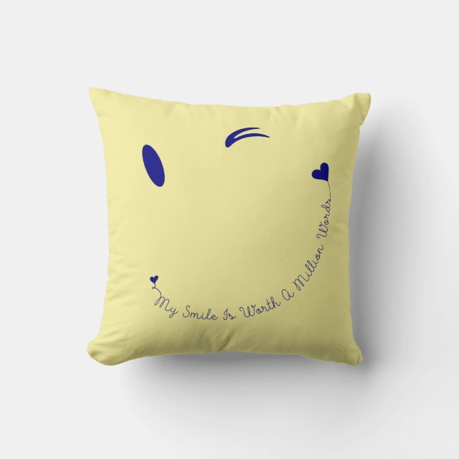 Happy Face Smile Cushion (Front)
