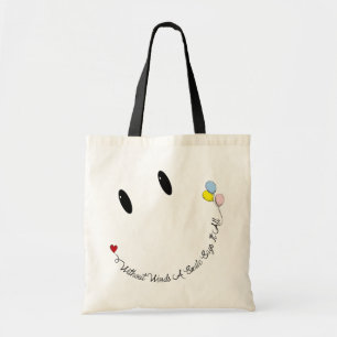 Happy Face Smile Tote Bag