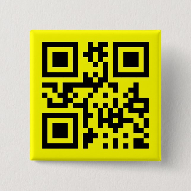 ☺ Happy Face Smiling Emoji -- QR Code 15 Cm Square Badge (Front)