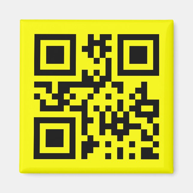☺ Happy Face Smiling Emoji -- QR Code Magnet (Front)