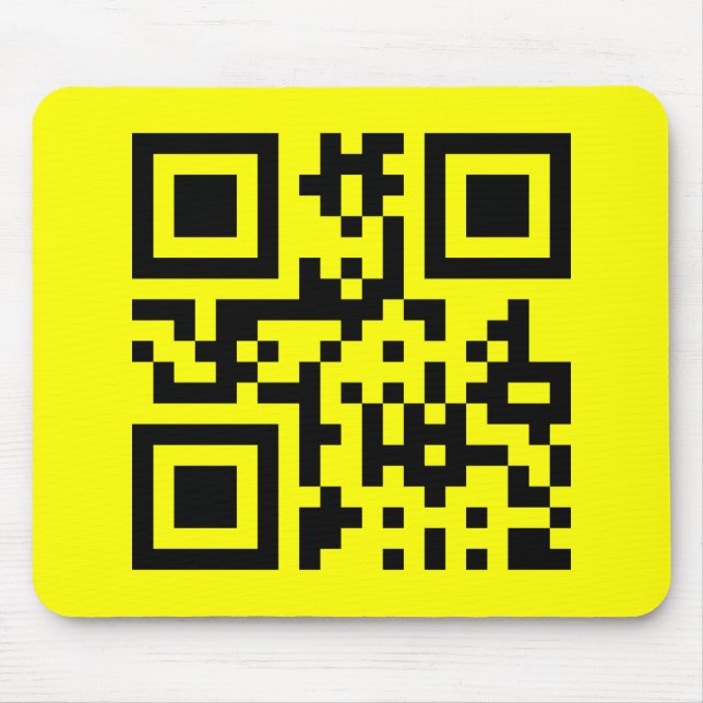 ☺ Happy Face Smiling Emoji -- QR Code Mouse Pad (Front)