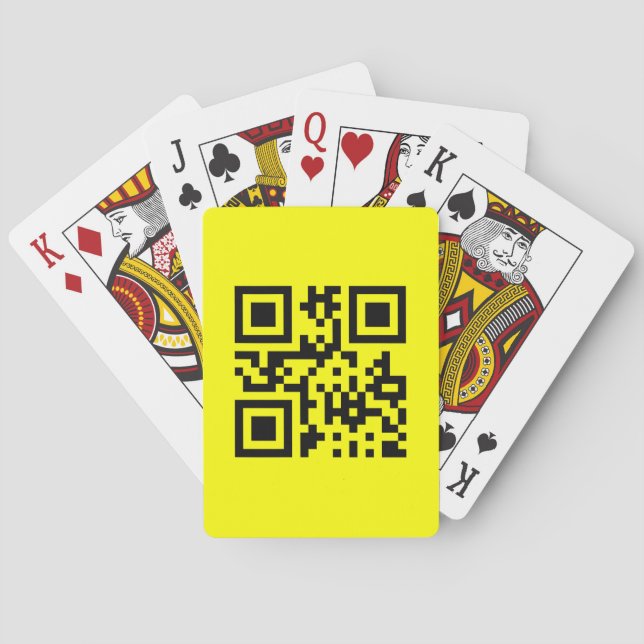 ☺ Happy Face Smiling Emoji -- QR Code Playing Cards (Back)