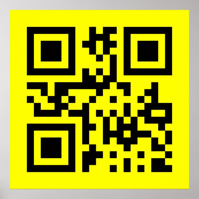 ☺ Happy Face Smiling Emoji -- QR Code Poster (Front)