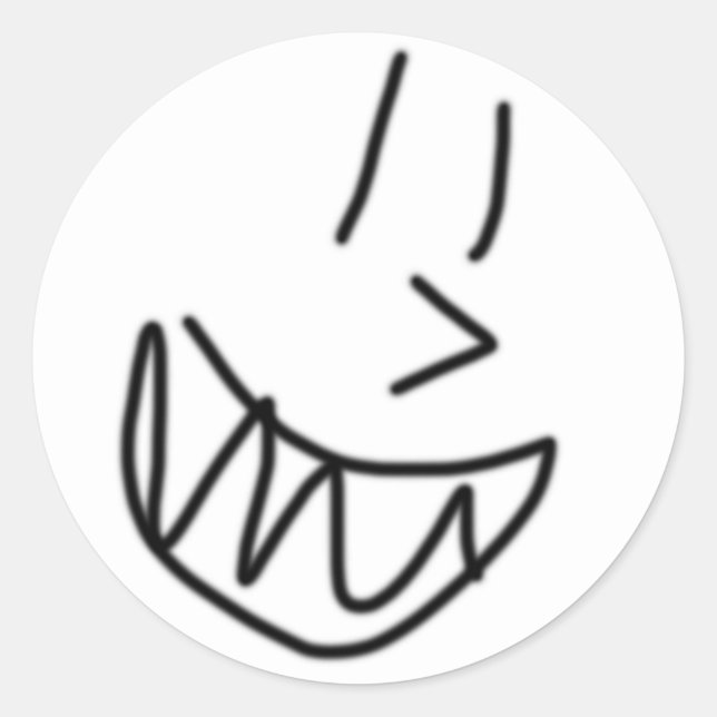 Happy Face Sticker (Front)
