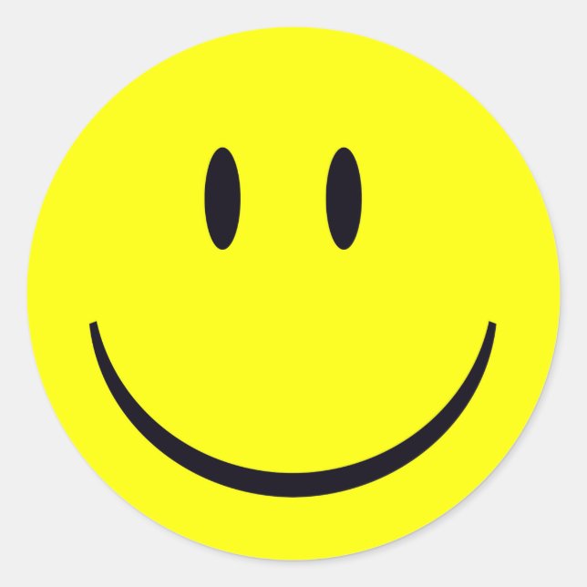 Happy Face Sticker (Front)