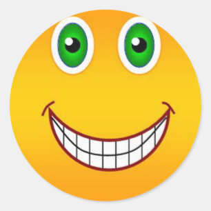 Happy face stickers