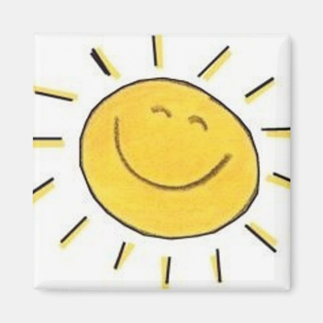 Happy Face Sun - Magnet (Front)