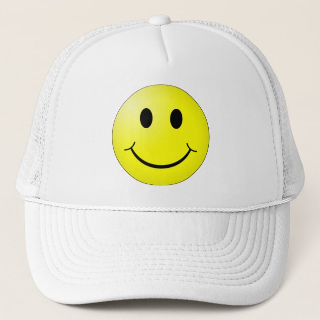 Happy Face Trucker Hat (Front)