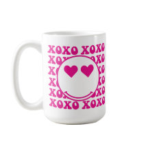 Happy Face, xoxo, valentine, custom mug, cup